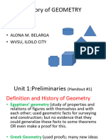 Foundation of Geometry