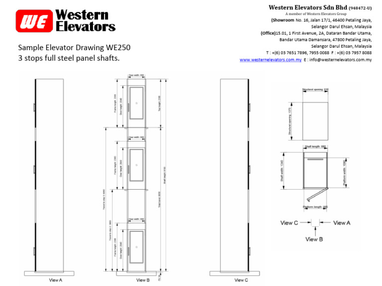 Sample Shop Drawing WE250 Full Steel Door B | PDF