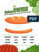 Making A Sandwich Worksheet in Colorful Cute Style