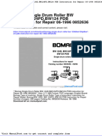 Bomag Single Drum Roller BW 124dbw124pdbw124 PDB Instruction For Repair 06 1996 0852636