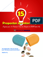 15 Propostas de Redação