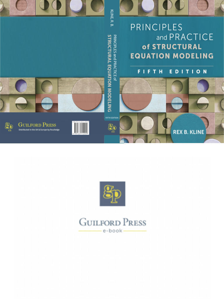 Kline 2023 PDF Structural Equation Modeling Statistics