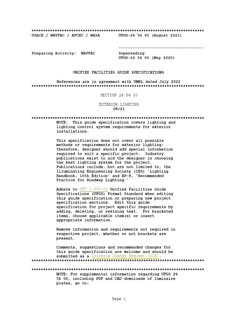 Spec | PDF | Lighting | Electrical Engineering