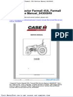 Case Ih Tractor Farmall 45a Farmall 55a Service Manual 84300849