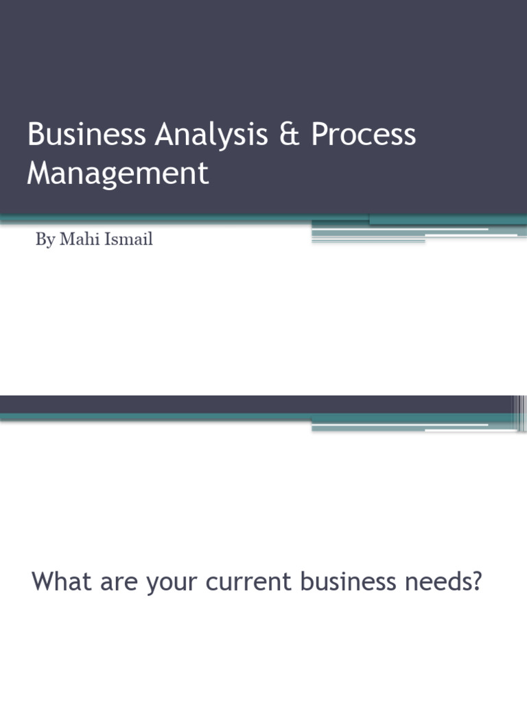 Business Analysis And Process Management Ppt