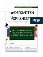 QUARTER-1 WEEK6 Worksheet - Kindergarten2021