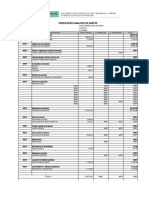 Presupuesto Analitico de Gastos: Ffte. Ffto. Mo. de Ejecución Plazo Ejecucion