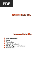 Intermediate SQL