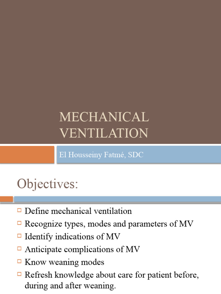 Mechanical Ventilation PDF