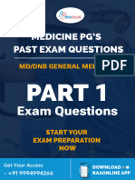 General Medicine Past Exam Questions