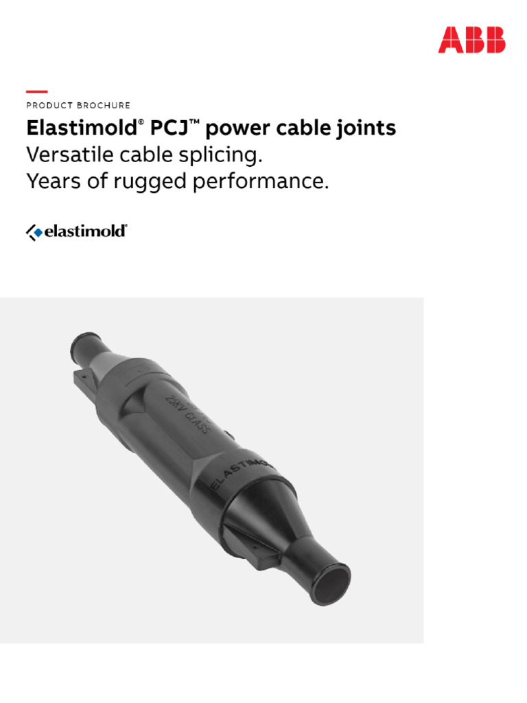 Elastimold PCJ Power Cable Joints PDF
