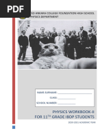 PHYSICS WORKBOOK-II FOR 11TH GRADE IBDP STUDENTS - TED ANKARA COLLEGE FOUNDATION HIGH SCHOOL PHYSICS DEPARTMENT - Anna's Archive