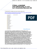 Cat Industrial Marine Engines d343 Reg01005 10 1971 Disassembly Assembly Manuals en PDF