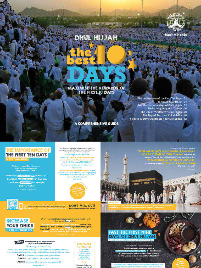 Dhul Hijjah - Guide to the First 10 Days | PDF | Hajj | Abrahamic Religions