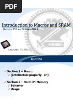 Lec05 Introduction To Macros and SRAM Lint