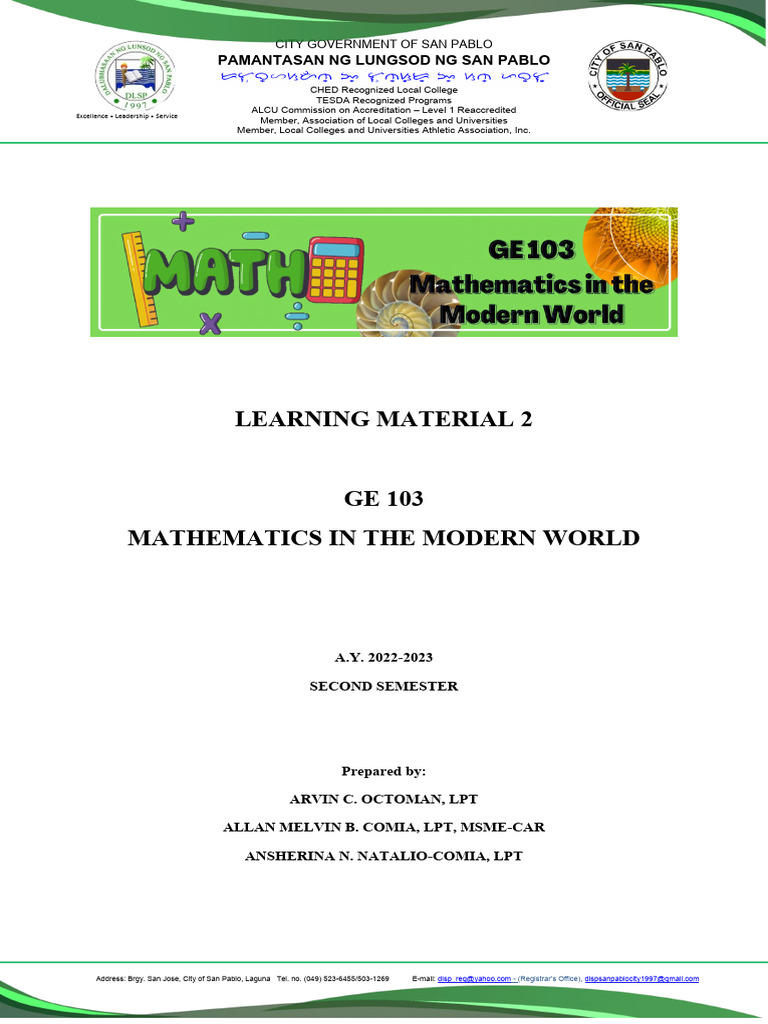 GE103 Module 2 | PDF