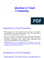 Introduction To Cloud Computing