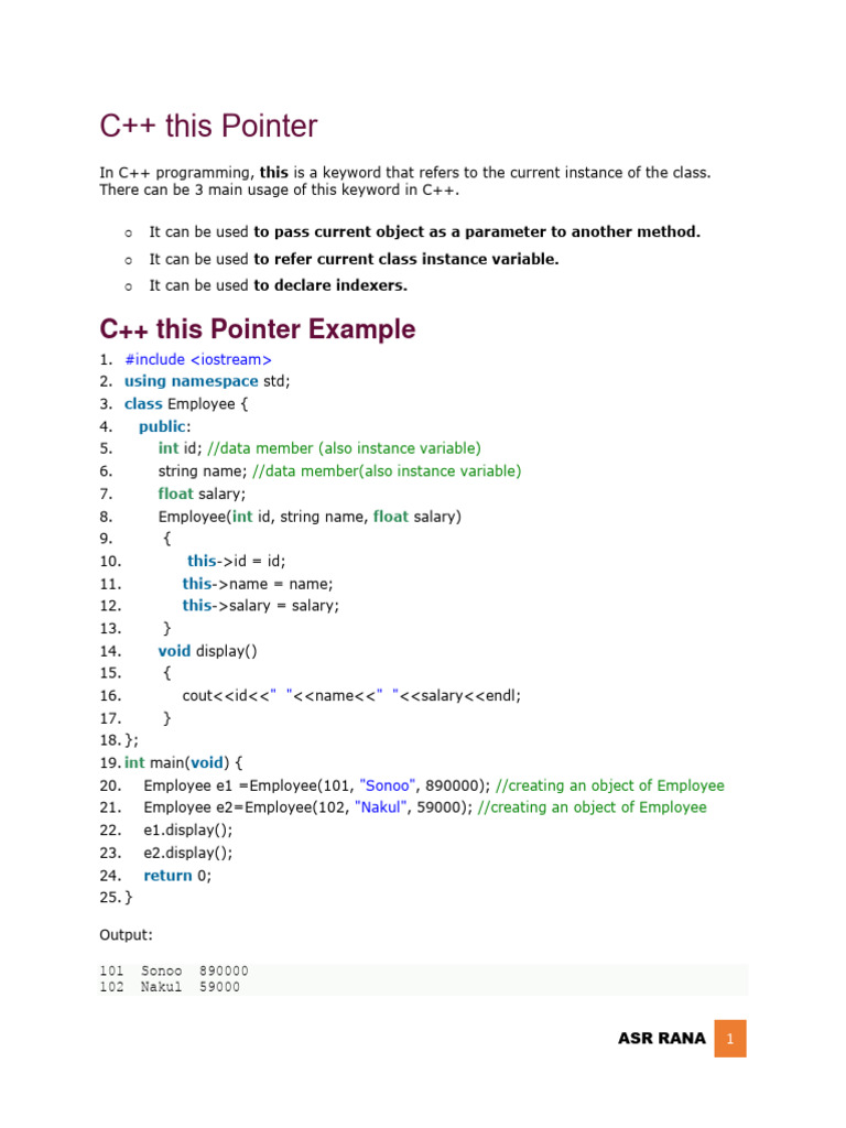 C++ Pointer | PDF