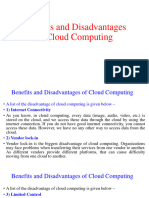 Disadvantages of Cloud Computing