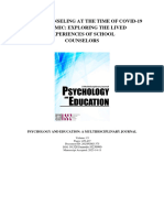 Online Counseling at The Time of COVID-19 Pandemic: Exploring The Lived Experiences of School Counselors