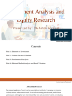 Investment Analysis and Equity Research