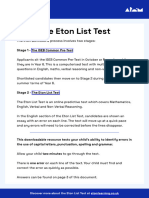 Eton List Test - Starfish