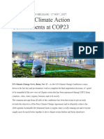 Concrete Climate Action Commitments at COP23