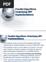 Parallel Algorithms Underlying MPI Implementations