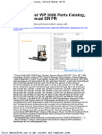 Crown Pallet WP 3000 Parts Catalog Service Manual en FR