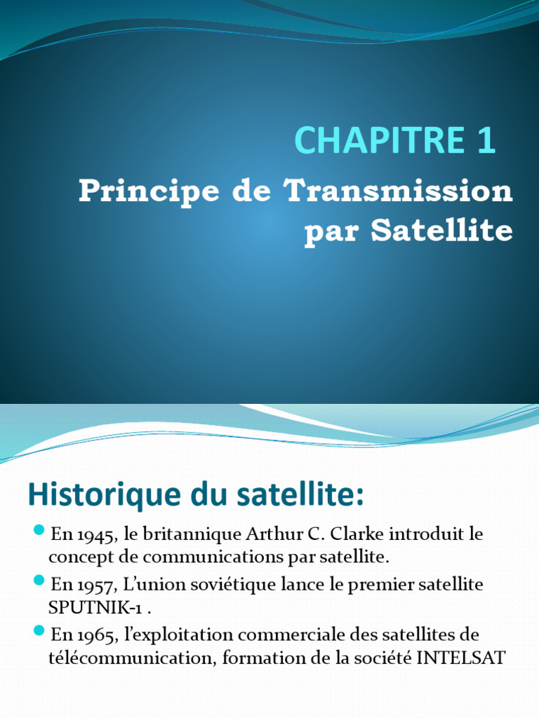 Transmission par Satellite: Principes et Types | PDF | Satellite de ...