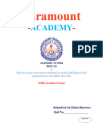 Front Page and Certifiacte Page Professional Looking Paramount Academy 