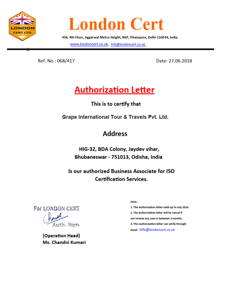 ISO IAC Declaration PDF