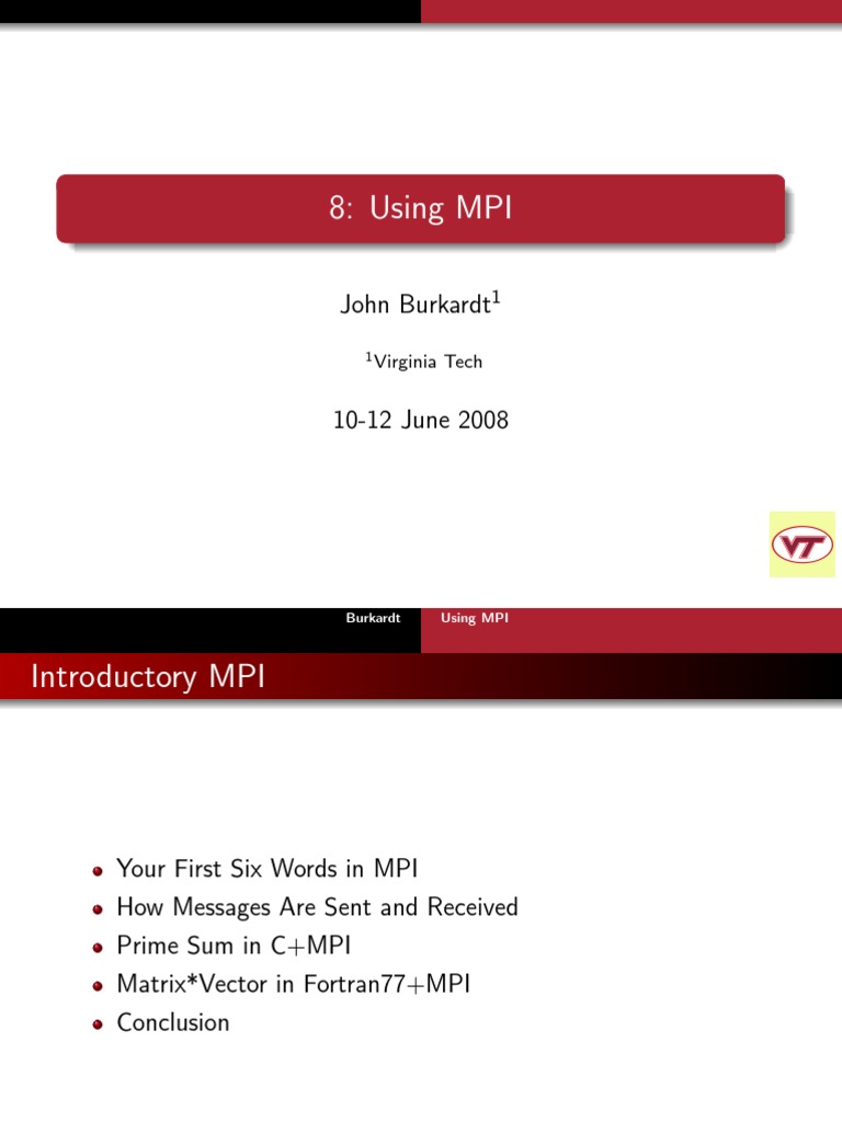 MPI Basics and Examples Explained | PDF | Message Passing Interface ...