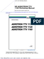 Deutz Fahr Agrotron TTV 1130 1145 1160 Workshop Manual