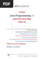 TYBSc (CS) Sem VI Practical Slips | PDF | Java (Programming Language ...