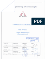 CCD-DP-006 - Claims Management - (Subcontracts)