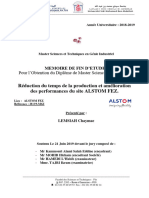 Réduction Du Temps de La Production Et Amélioration Des Performances Du Site ALSTOM FEZ - LEMSIAH Chaymae