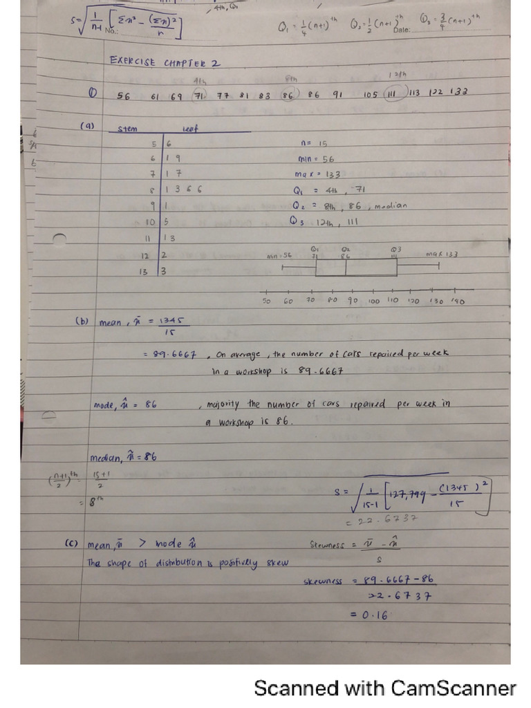 Statistics Chapter 2 | PDF