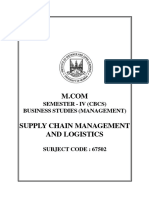Supply Chain Management and Logistics English Version