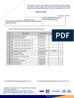 Delivery Note - IBRU-BOC-PU-1174