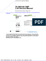 Clark Forklift SM 638 CMP 15-18-20!25!30 Service Manual