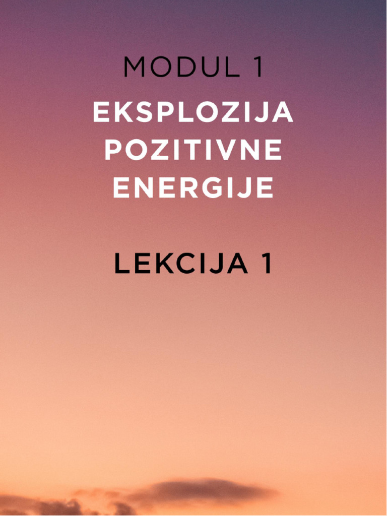 Modul 1-Lekcija 1 | PDF