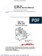 Clark Forklift SM 731 NPX 345aug 2016 Service Manual
