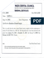 Renewal Certificate 2023