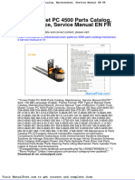 Crown Pallet PC 4500 Parts Catalog Maintenance Service Manual en FR