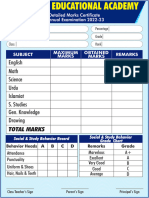 Farkaleet Marksheet