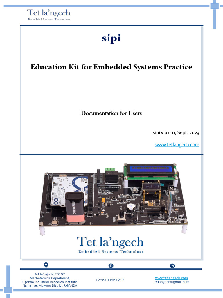 Education Kit For Embedded Systems Practice | PDF | Arduino | Cursor ...