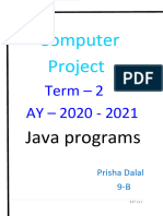 Computer Project Prisha Dalal 9-B