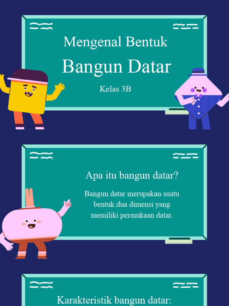 Gambar Bangun Datar untuk Kelas 3B | PDF