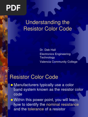 Understanding The Resistor Color Code | PDF